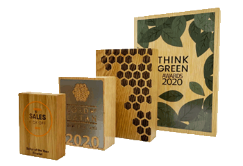 Choice of sustainable awards and trophies