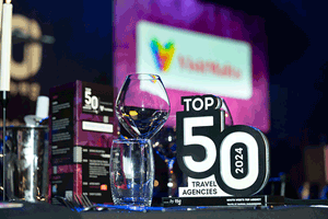Travel agent awards bespoke manufactured by More Awards