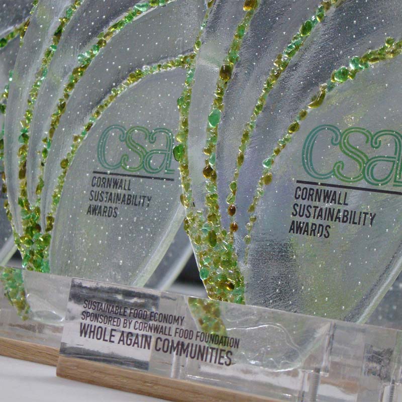 Recycled Glass Awards for Cornwall Sustainability Awards