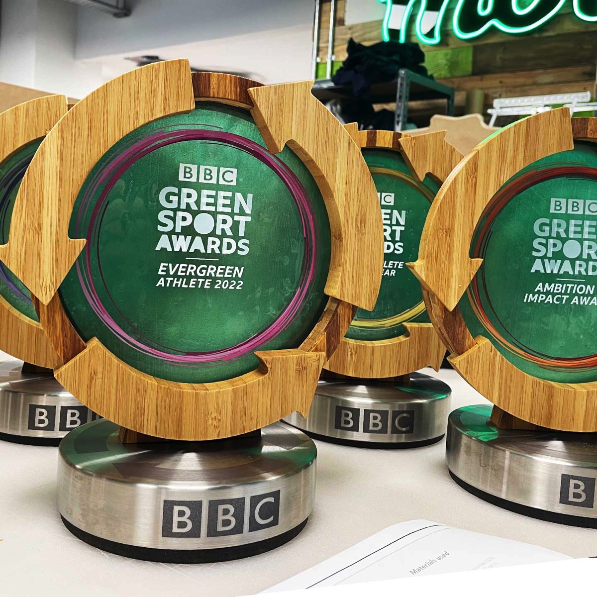 BBC Green Sport Awards maker and supplier